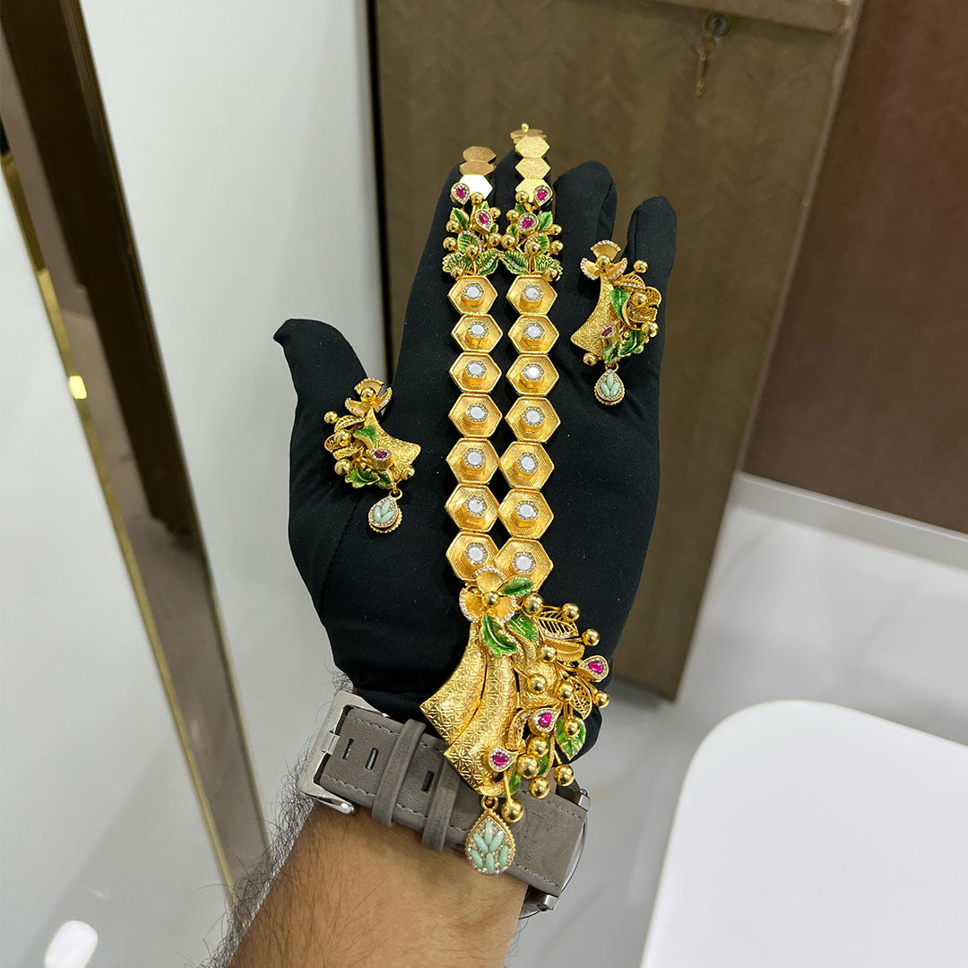 Silver Long Set with PMF Gold Real Gold Deposition