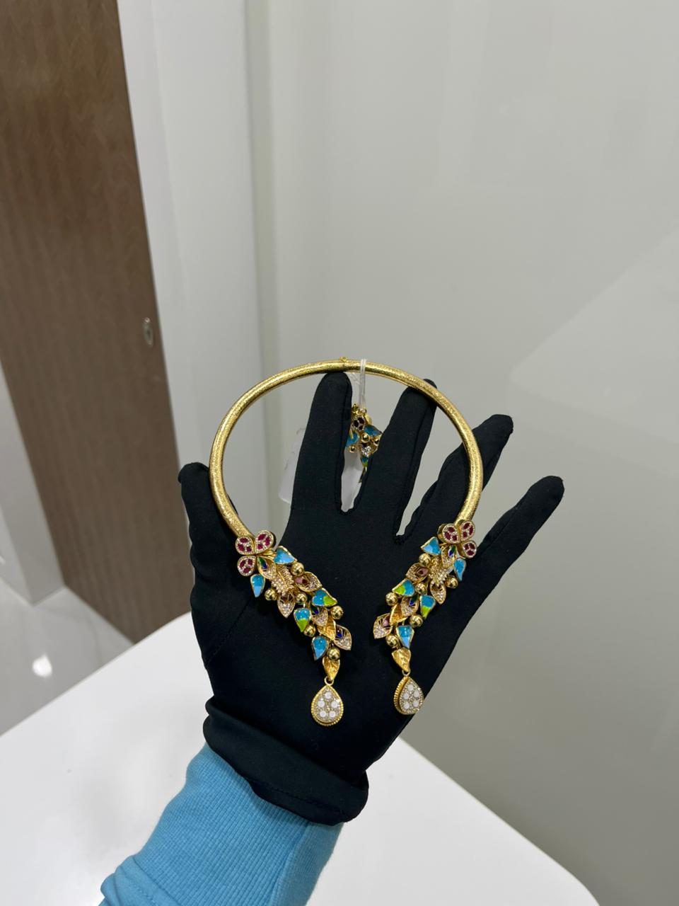 Silver Hasli Set with PMF Gold Real Gold Deposition